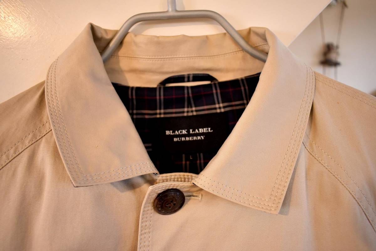 BLACK LABEL 中古・古着通販BURBERRY ノバチェック LABELバーバリーブラックレーベル トレンチコート ☆バーバリー　ブラックレーベル　トレンチコート古着　Lサイズ☆