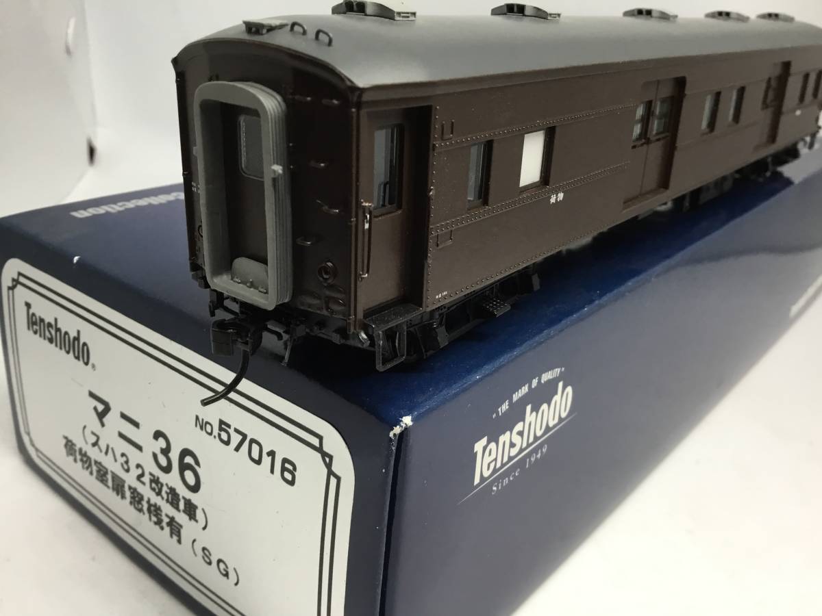 HO】天賞堂 No.57016 マニ36(スハ32改造車)荷物室扉窓