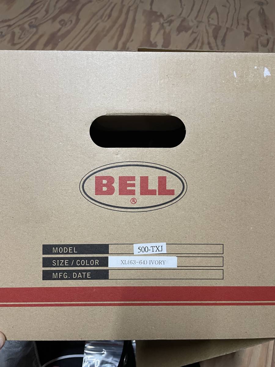 新品 BELL ベル ジェットヘルメット アイボリー 500-TXJ XL バイザー1  