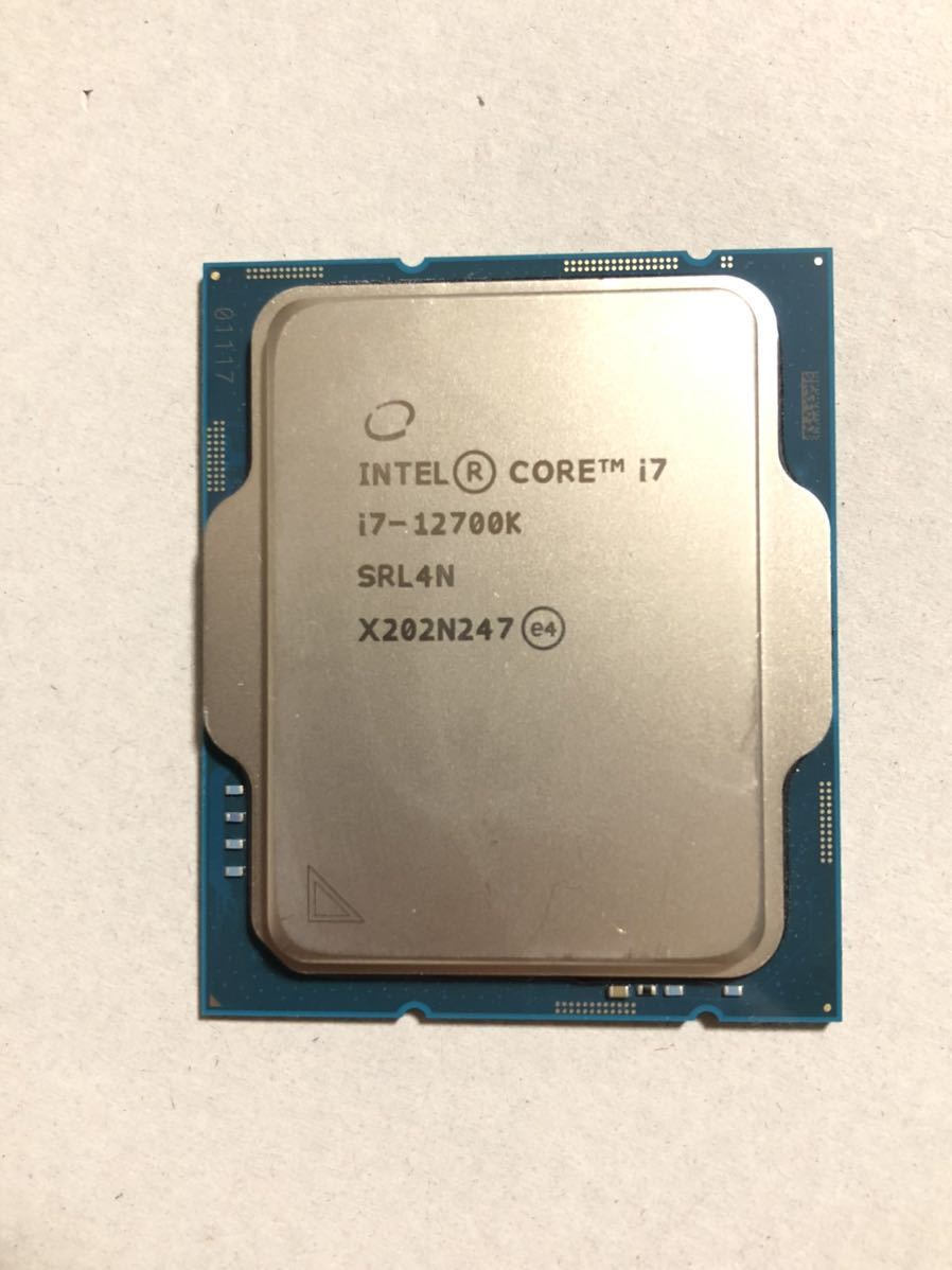 Intel Core i7-12700K LGA1700 ジャンク Intel CPU i7-12700K 中古分解品 動作未確認 ジャンク □