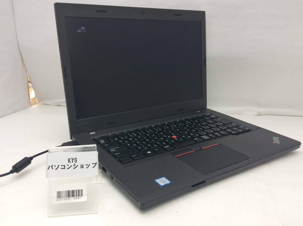 ジャンク/ LENOVO 20J5A0LRJP ThinkPad L470 Intel Core i5-7300U メモリ8.19GB ストレージ無し 【22070501-0087】