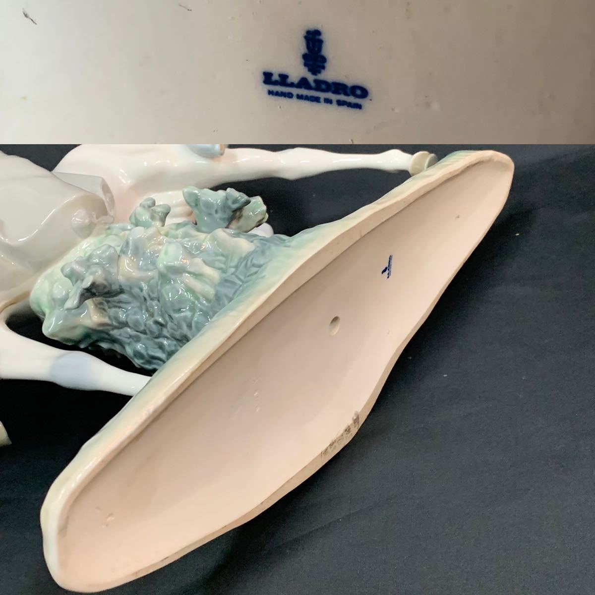 LLADRO リアドロ 白い馬の少女 置物 陶器人形 フィギュリン 高さ45