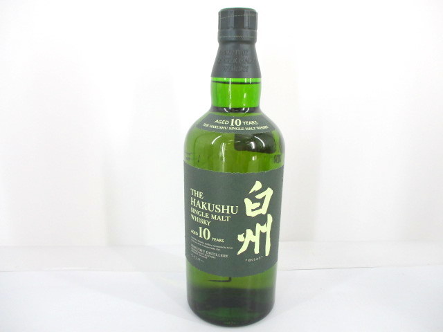 1円 未開栓 サントリー 白州 10年 シングルモルト ウイスキー 40  