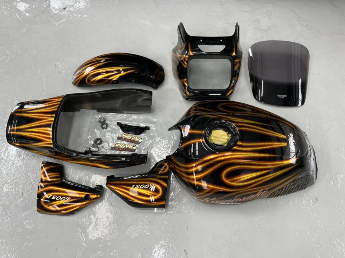 ZRX1200R カスタム ペイント 外装 一式 タンク フェンダー カウル