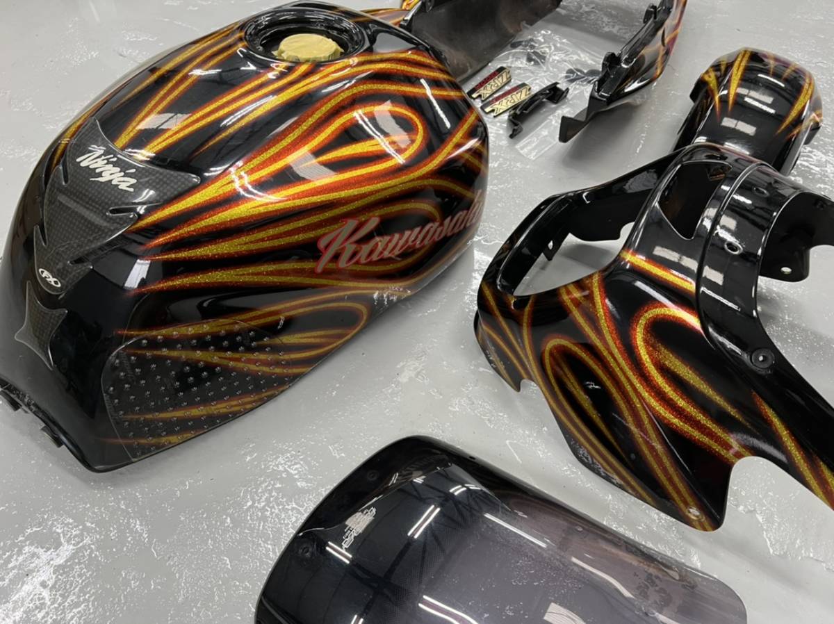 ZRX1200R カスタム ペイント 外装 一式 タンク フェンダー カウル 