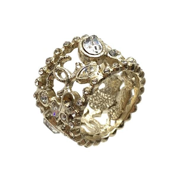 ココマーク ラインストーン CHANEL アクセサリー ゴールドカラー
