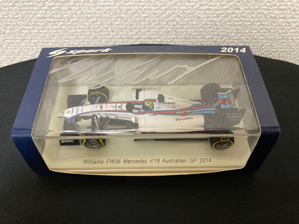 直筆サイン！フェリペ・マッサ ウィリアムズ・メルセデス FW36 