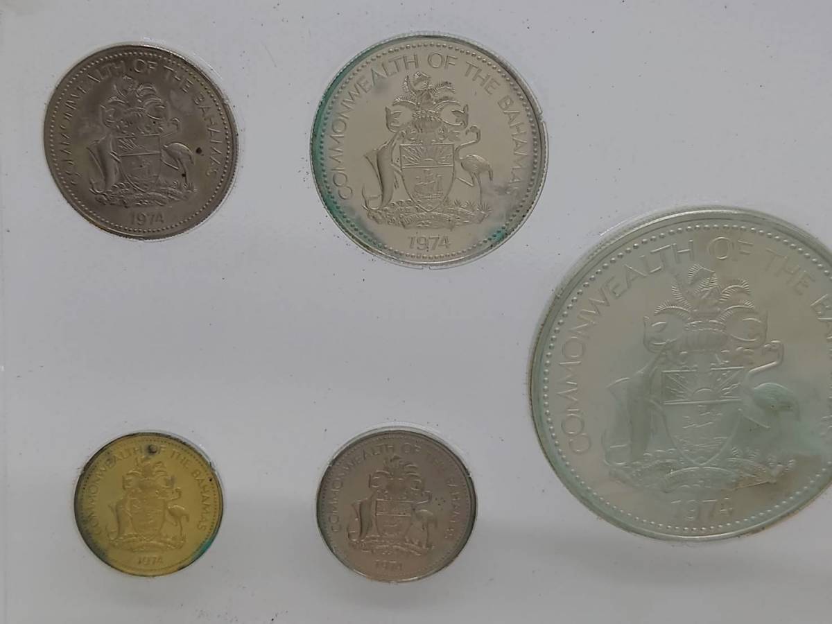 4836】バハマ連邦 コイン プルーフコインセット 1974年 全9枚 1974年 