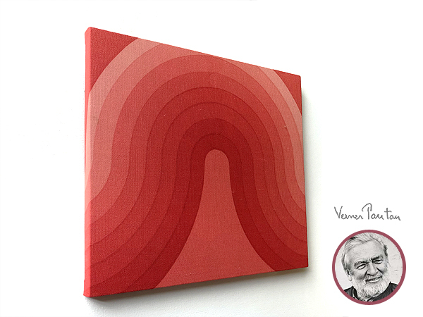 オリジナル本物 VERNER PANTON MIRA-KURVEN ベルベット赤 希少！Verner