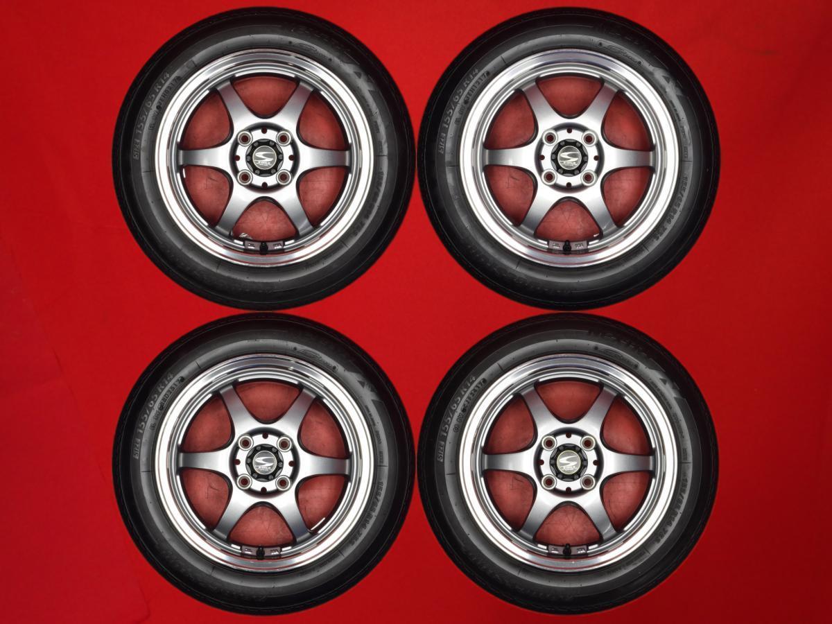 車 S-HOLD PCD100 4穴 5J+45 アルミホイール 軽自動車