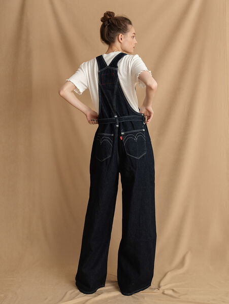 LEVI'S Red オーバーオール M インディゴ Levi's オーバーオール