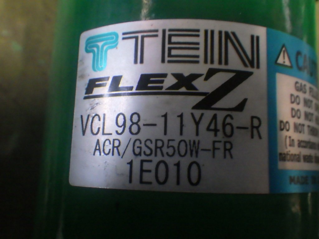 専用出品ラベル 中古 トヨタ エスティマ ACR50W TEIN FLEX Z VCL98-11Y46-R VCL99