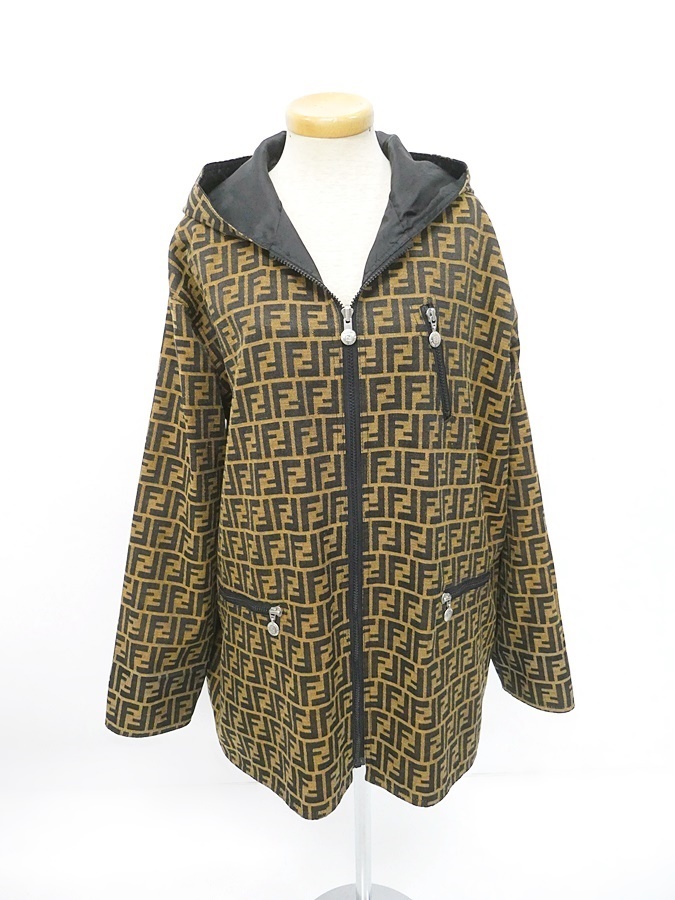 02 67-523373-14 [Y] FENDI フェンディ ズッカ柄 リバーシブル ジップアップ ジャケット レディース 旭67 FENDI | Luxury Search ポンチョ 取扱説明書