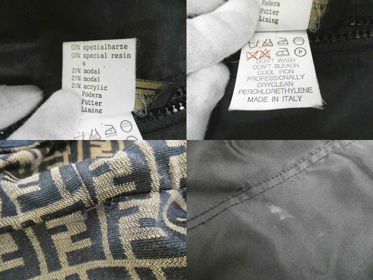 02 67-523373-14 [Y] FENDI フェンディ ズッカ柄 リバーシブル ジップアップ ジャケット レディース 旭67 FENDI | Luxury Search ポンチョ 取扱説明書