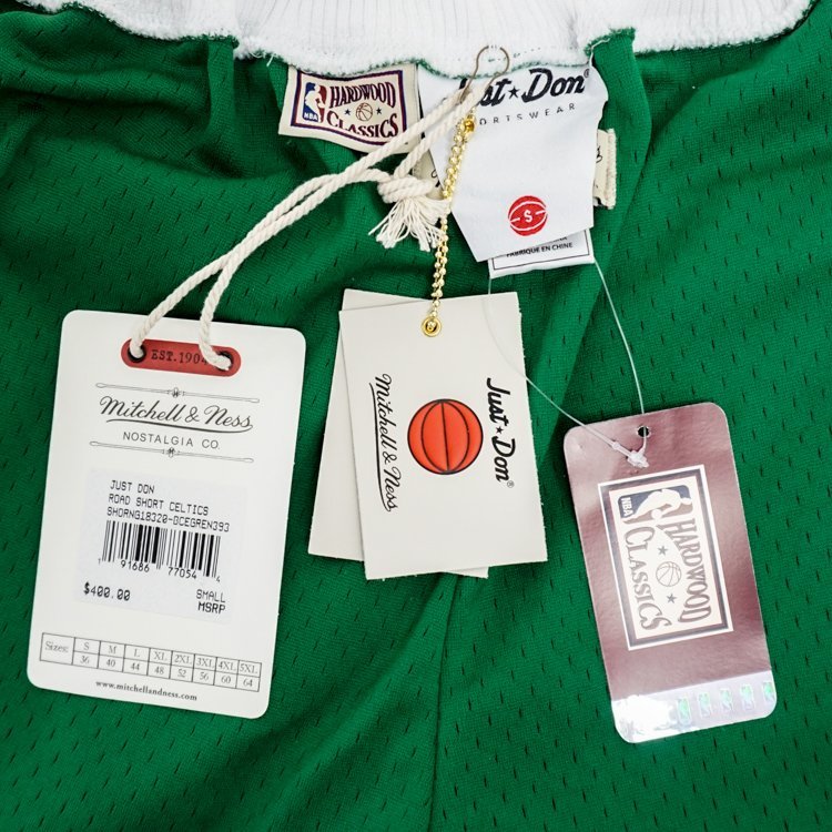 希少　ジャスト•ドン　　セルティックス　ミッチェルアンドネス 1円/タグ付未使用】Mitchell & Ness ミッチェル＆ネス Just Don