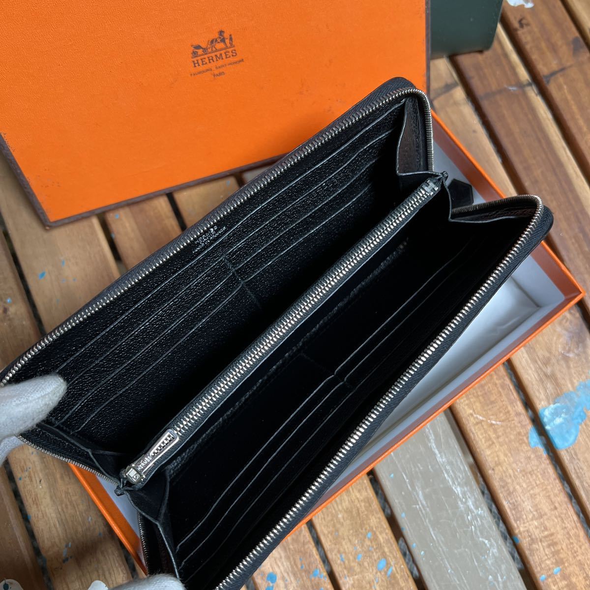 エルメス　ヴォーエプソン　アザップ　オールレザー　長財布　エトゥープ　238 楽天市場】エルメス HERMES 長財布 ラウンドファスナー アザップ