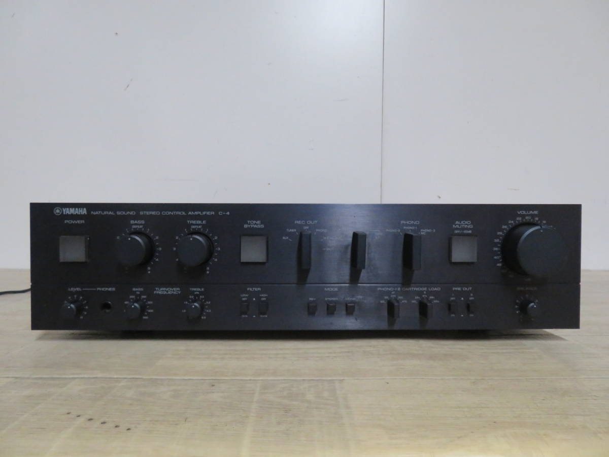 YAMAHAヤマハ プリアンプ C-4 (コントロールアンプ)音出し現状品 YAMAHA ヤマハ C-4 プリアンプ コントロールアンプ ジャング品 ,ご覧