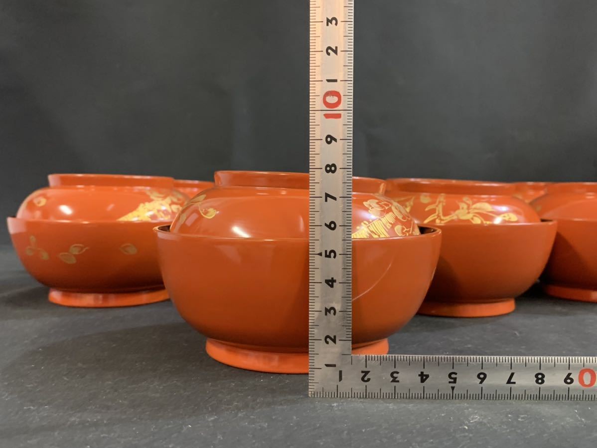 キッチン/食器 【訳あり】三組鉢＆螺鈿平蓋椀5客組