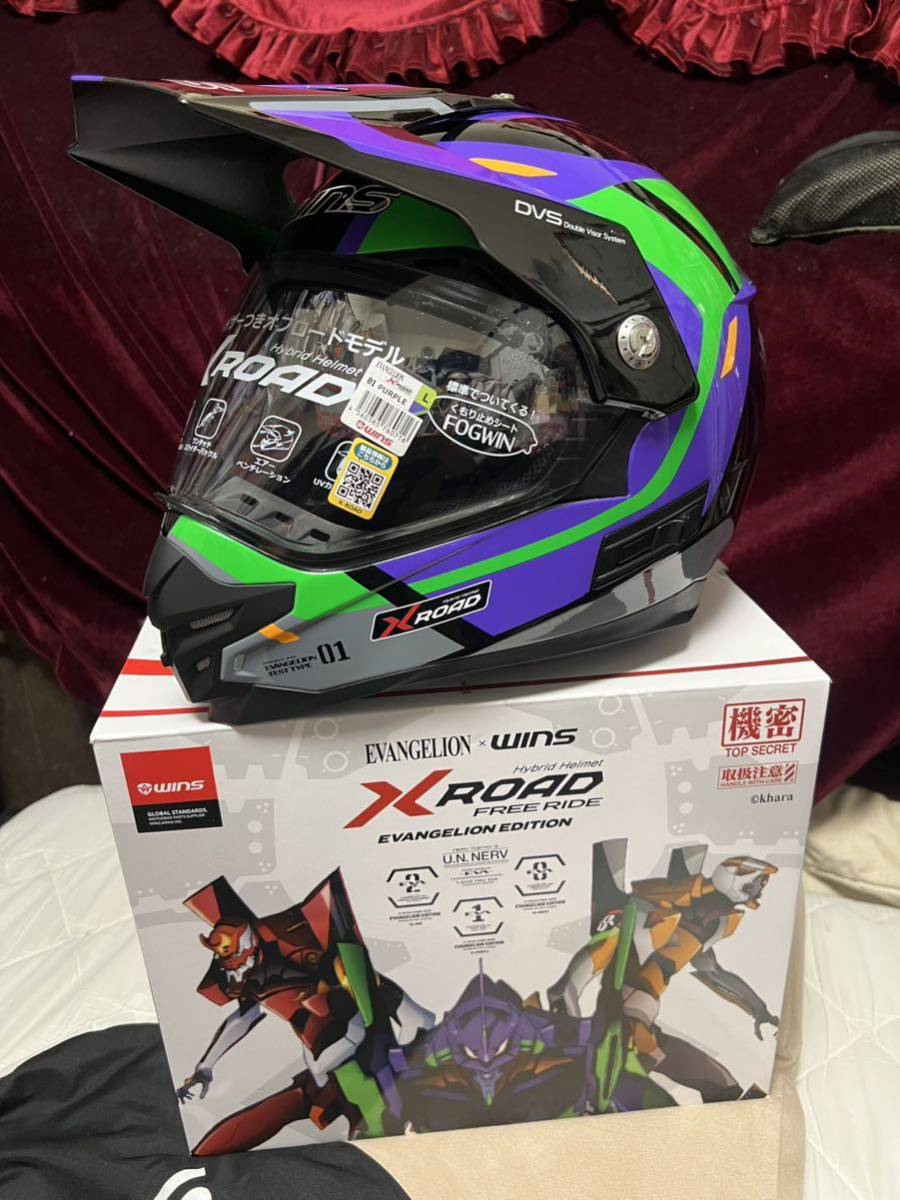 新品 エヴァンゲリオン×ウインズ X-ROAD FREE RIDE 初号機モデル L 