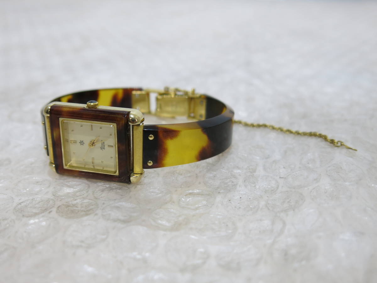 Brain ブレイン べっ甲 腕時計 クオーツ 9GM50Y-40 べっこうバンド  