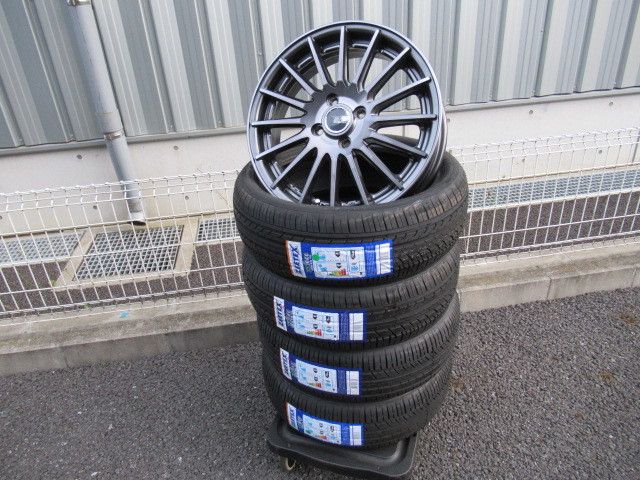 KYOHO STEINER FORCED SF-X 16x5 +45 4-100 グラファイトシルバー 新品輸入タイヤセット 軽自動車 Kカー ENKEI 16インチ