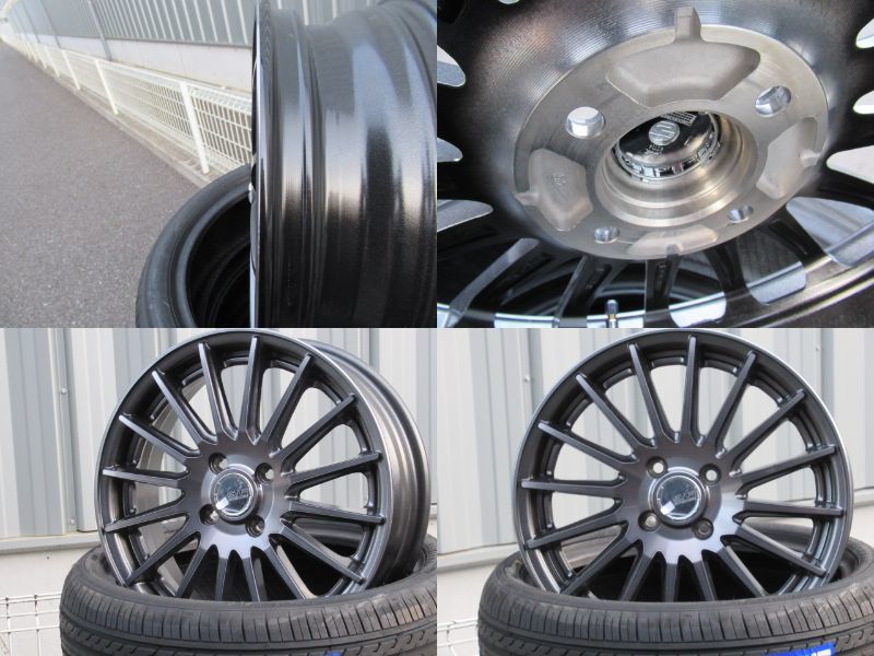 KYOHO STEINER FORCED SF-X 16x5 +45 4-100 グラファイトシルバー 新品輸入タイヤセット 軽自動車 Kカー ENKEI 16インチ
