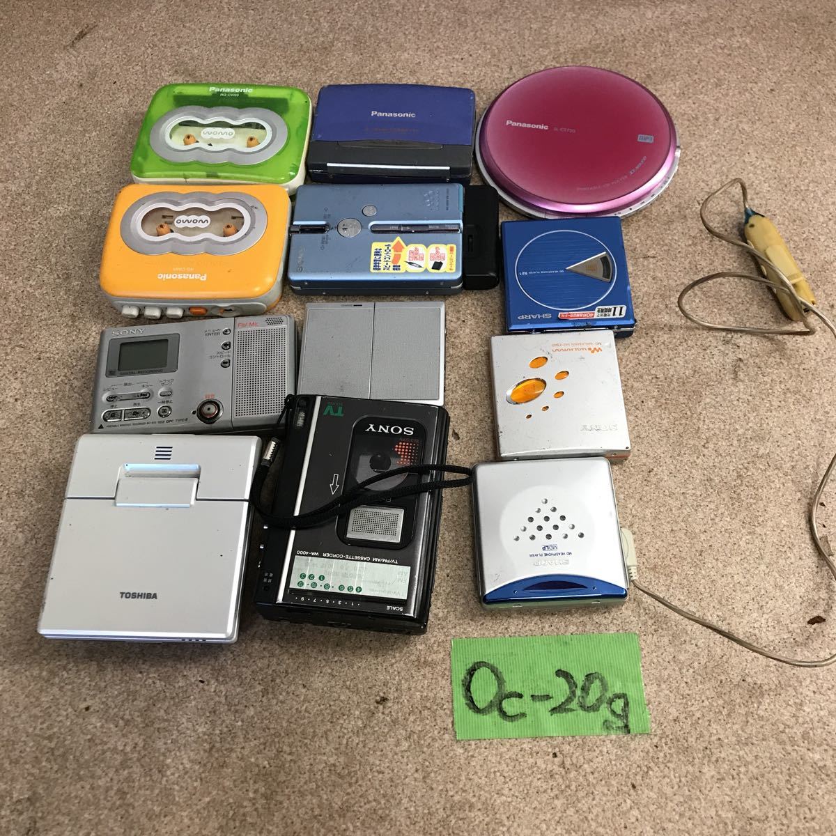 SONY Panasonic SHARP MDウォークマン ポータブルカセットプレーヤー