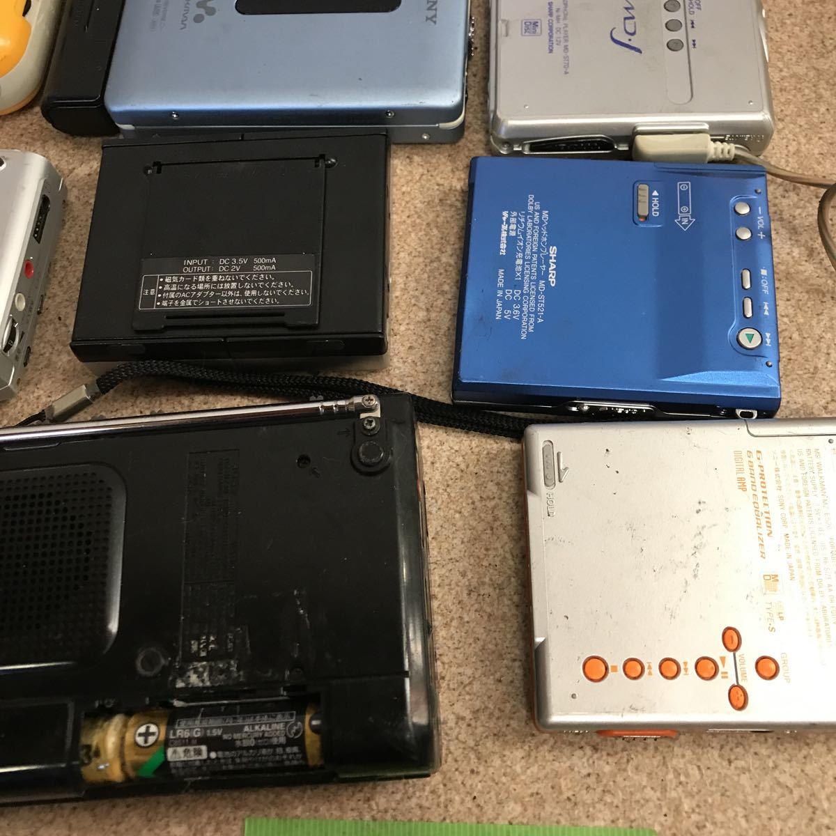 SONY Panasonic SHARP MDウォークマン ポータブルカセットプレーヤー