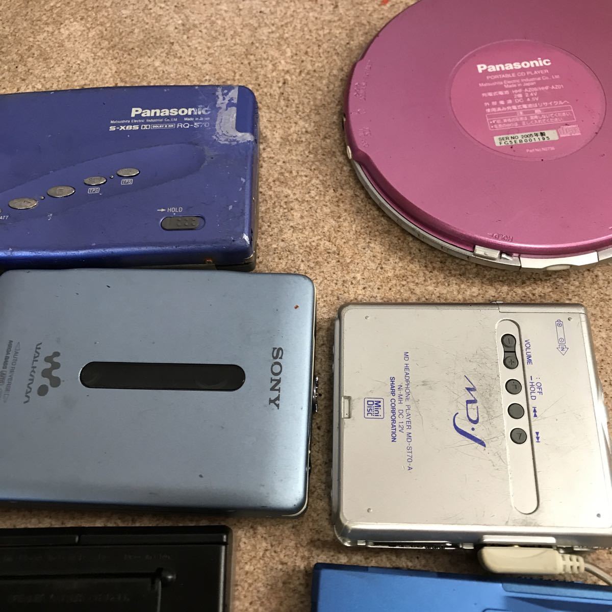SONY Panasonic SHARP MDウォークマン ポータブルカセットプレーヤー