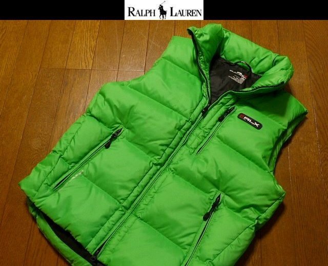 S(US)M(JP位)【2点送無料】超希少 ラルフローレン RLX USA限定1点物 美品 ダウンベスト 防寒 蓄熱 撥水 廃盤レア 日本未発売