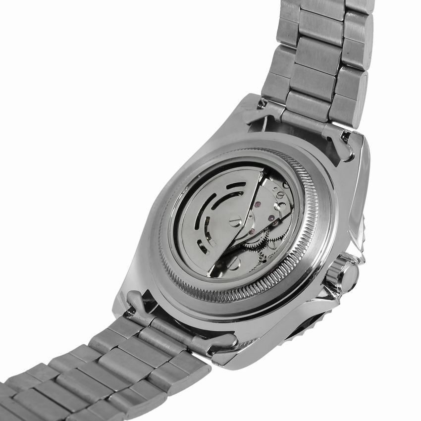 Winner社メンズ自動巻き腕時計ブルー×レッド ペプシ ステンレス オートマチック 日付(ロレックス サブマリーナ デイトではありません）_4