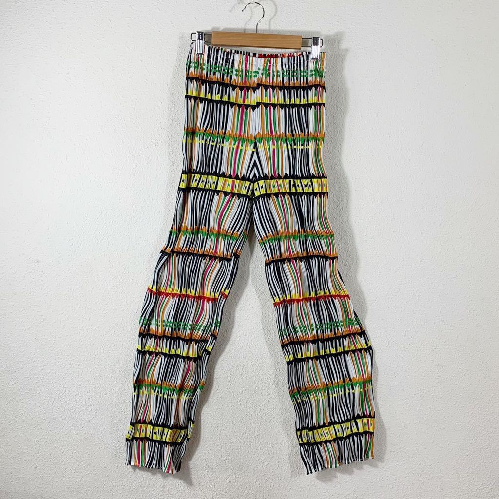 希少 PLEATS PLEASE プリーツプリーズ　変形パンツ マルチカラー PLEATS PLEASE ☆プリーツ プリーズ マルチカラー パンツ ボトムス