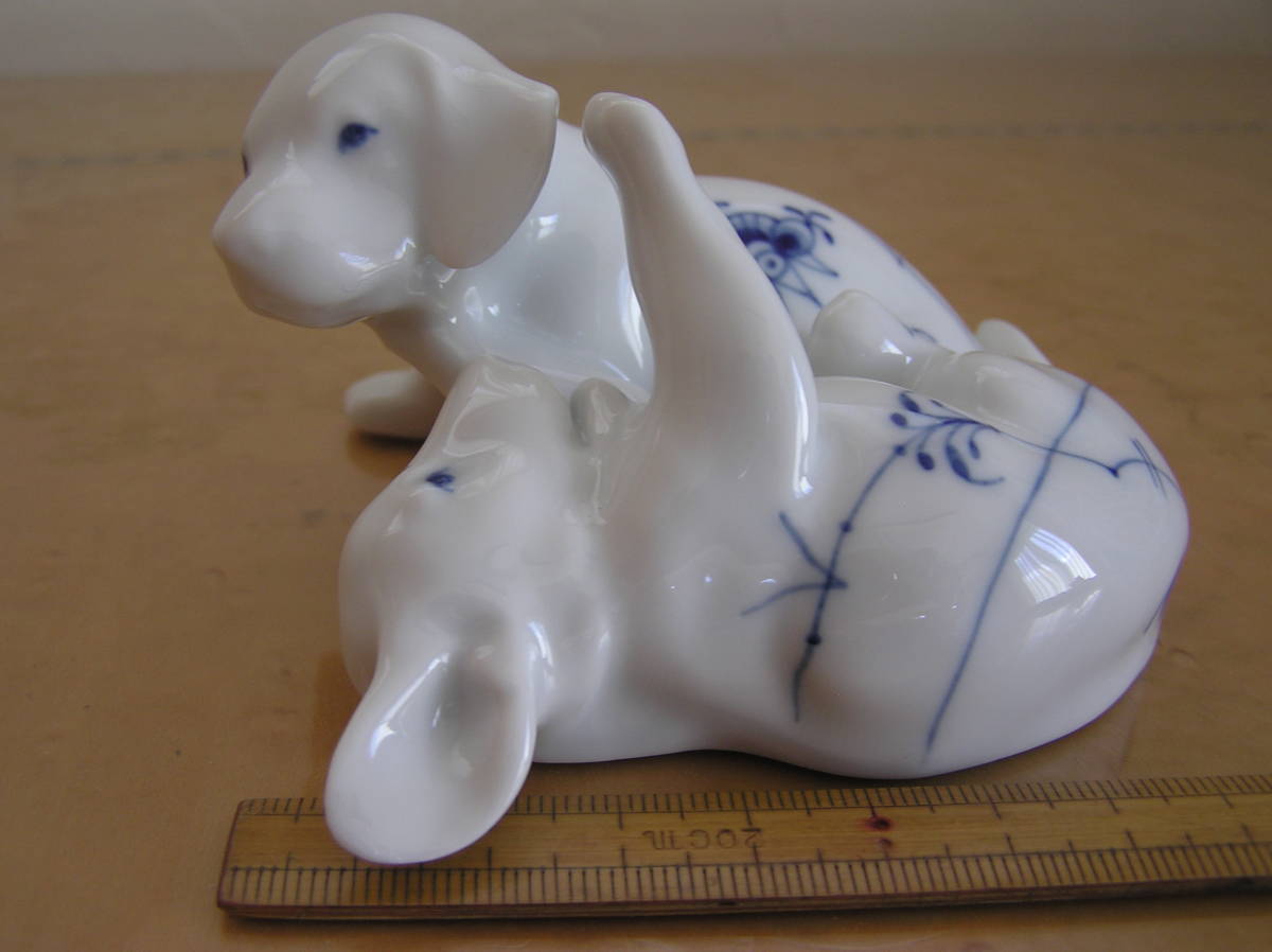 ロイヤルコペンハーゲン フィギュリン ブルーパルメッテ 犬 希少