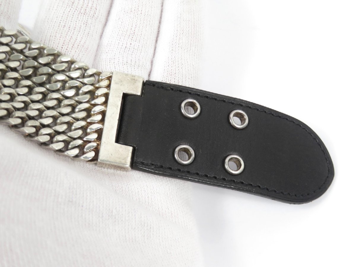 HERMES】 エルメス ブックルセリエ TGM 5 チェーン ブレスレット