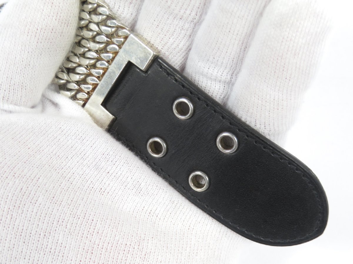 HERMES】 エルメス ブックルセリエ TGM 5 チェーン ブレスレット