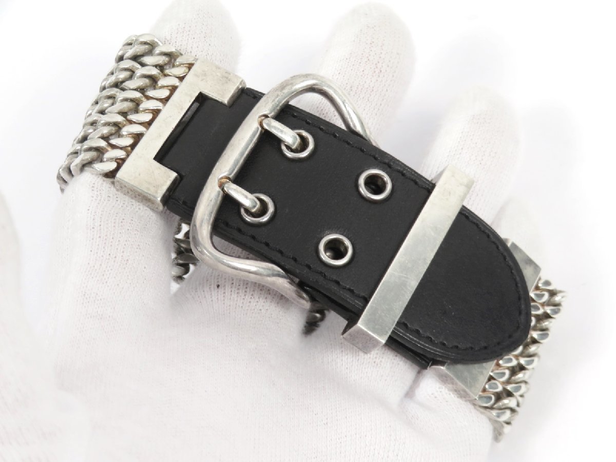 HERMES】 エルメス ブックルセリエ TGM 5 チェーン ブレスレット