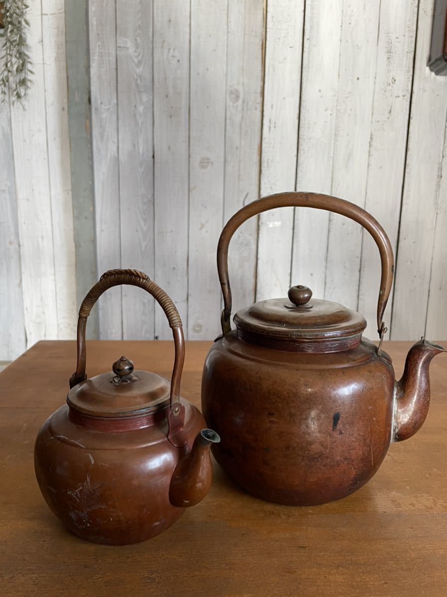 四世 秦 蔵六 造 純錫 製 「小柿」式 茶壺 共箱 y082205 】 煎茶道具