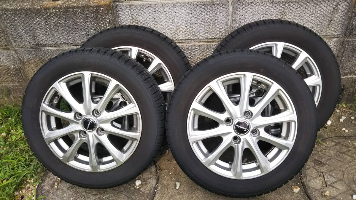 スタッドレスタイヤ 軽自動車 155/65R14 14インチアルミ付き 4本セット  