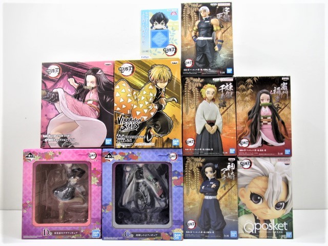 【驚きの破格値，定番人気】 n61994-ty 10個セット 鬼滅の刃 絆ノ装 Qposket 一番くじ VIBRATION STARS等 禰豆子 善逸 伊之助 しのぶ カナヲ 056-221022(コミック、アニメ)｜売買されたオークション情報、yahooの商品情報をアーカイブ その他