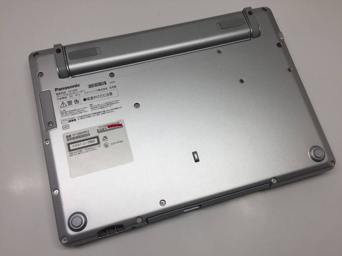 レッツノート CF-SZ6 i5第7世代 7200U SSD256GB 8GB 稼働時間少 12.1型