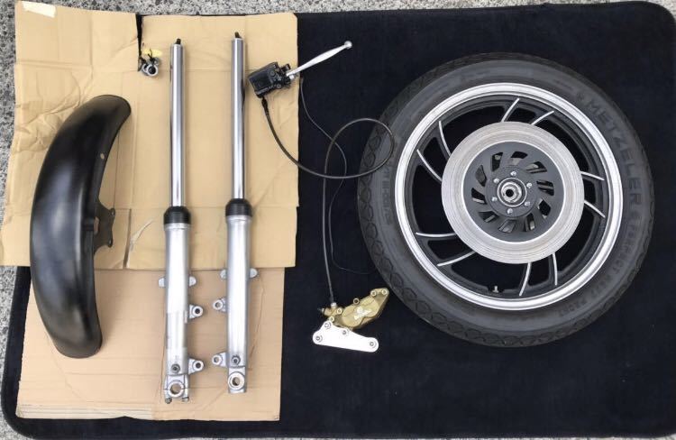 SR400/SR500 フロントホイール 18×1.85 エキセルリム 旧ディスクハブ