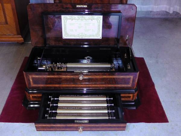 ★リュージュ、シリンダー型オルゴール★整備済、完動品です★