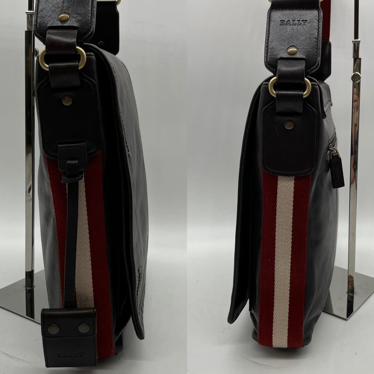 BALLY リュック キルティング ロゴ金具 ラムレザー ヴィンテージ 