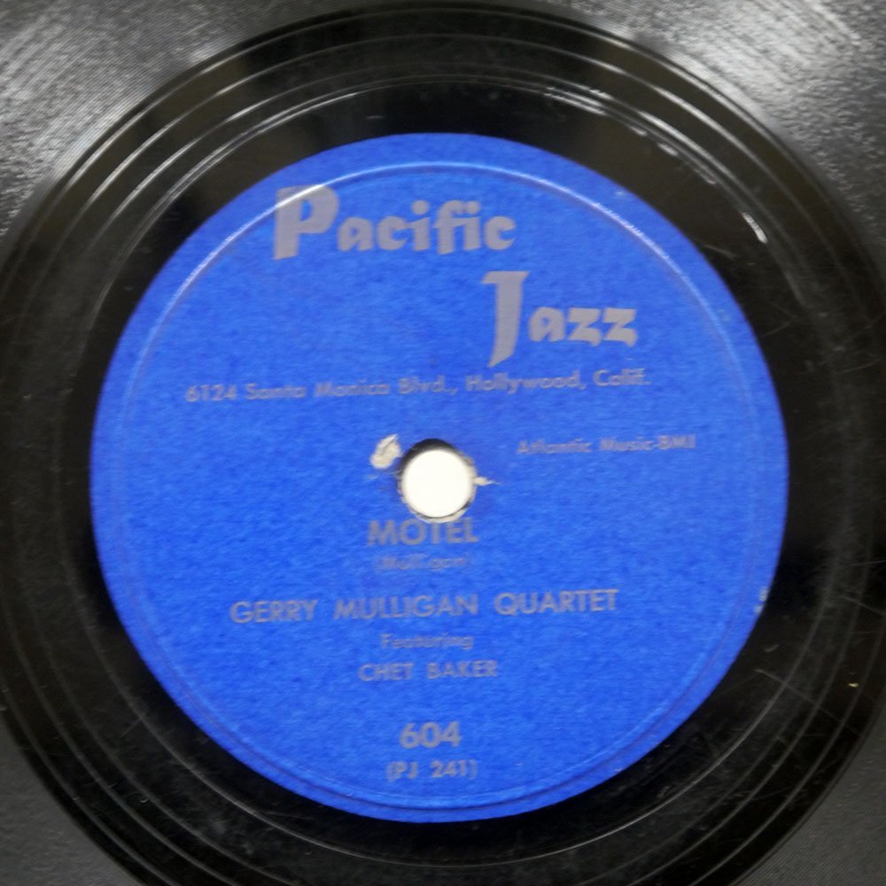 SP盤 米 GERRY MULLIGAN QUARTET/MOTEL/MAKIN' WHOOPEE/PACIFFIC JAZZ 604