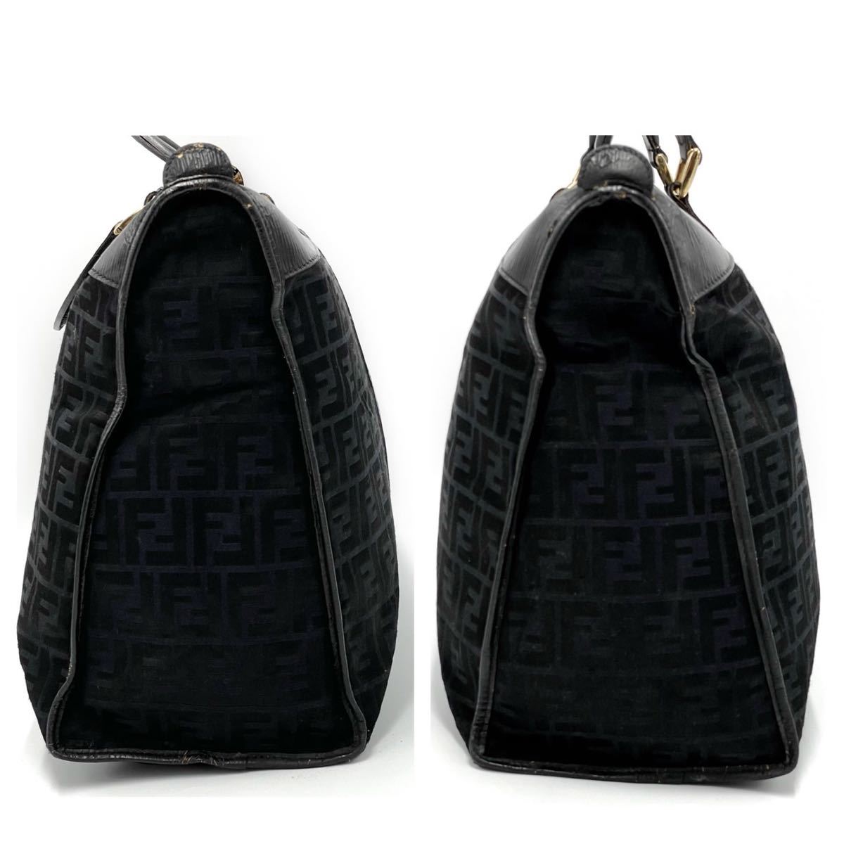 1円○FENDI フェンディ ビジネスバッグ ボストンバッグ メンズ ズッカ 