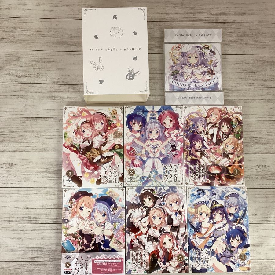 現状】DVD ご注文はうさぎですか?? 全6巻セット 収納BOX付き