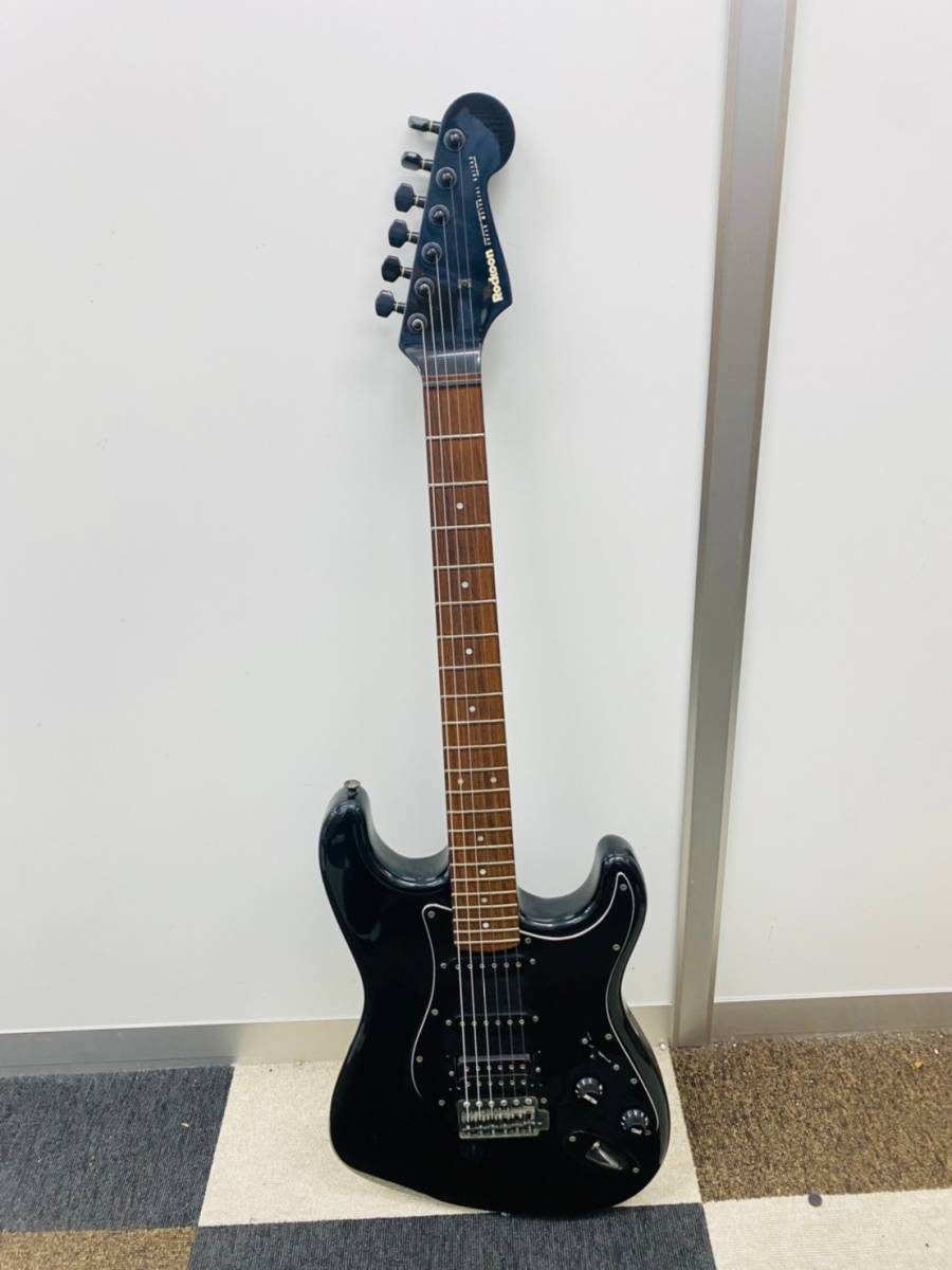 C610-O15-1701 Rockoon SUPER MATERIAL GUITAR ロックーン スーパーマテリアル エレキギター 日本製 6弦ストラトキャスター 音出しOK ②