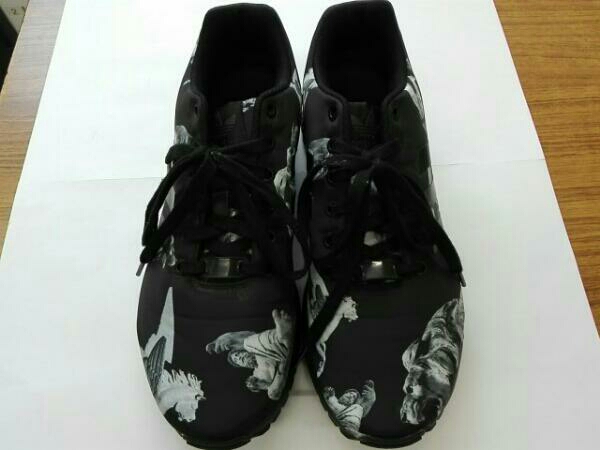 確認 adidas ZX FLUX スニーカー 27.5cm ブラック系 ファッション