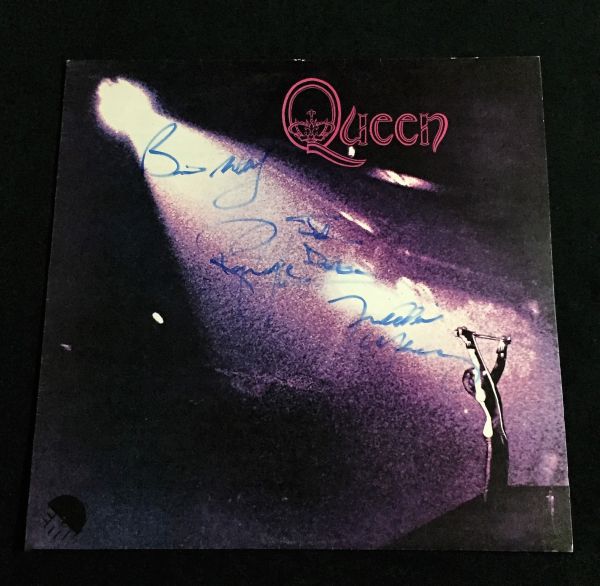 QUEEN クイーン レコード 直筆サイン フレディ ブライアン・メイ クイーン QUEEN Queen LPレコード ブライアン・メイ - フレディ 直筆