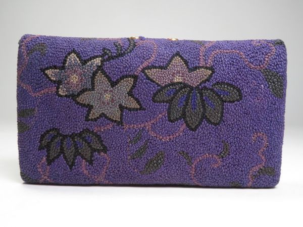 4005】堤物 ＜検＝印籠・根付＞ 明治時代 相良刺繍 刻み莨入（初品